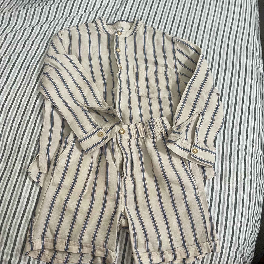 Zara Toddler Boy Linen Set